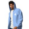 Sweat à capuche épais unisexe à fermeture éclair white – Image 10
