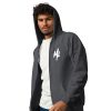 Sweat à capuche épais unisexe à fermeture éclair white – Image 21