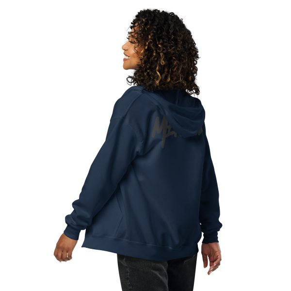 Sweat à capuche épais unisexe à fermeture éclair black – Image 7