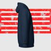 Sweat à capuche épais unisexe à fermeture éclair Brodé Mendoz black – Image 9
