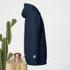 Sweat à capuche épais unisexe à fermeture éclair Brodé Mendoz white – Image 10