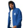 Sweat à capuche épais unisexe à fermeture éclair white – Image 8