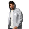 Sweat à capuche épais unisexe à fermeture éclair white – Image 12