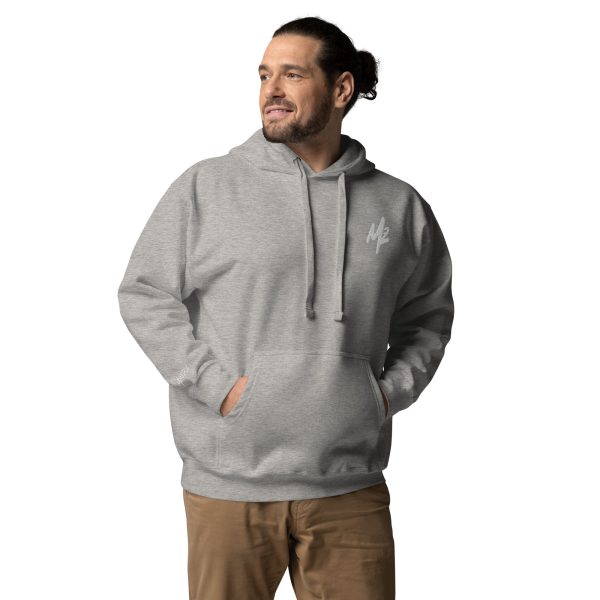 Sweat à Capuche Unisexe Brodé MZ white – Image 85