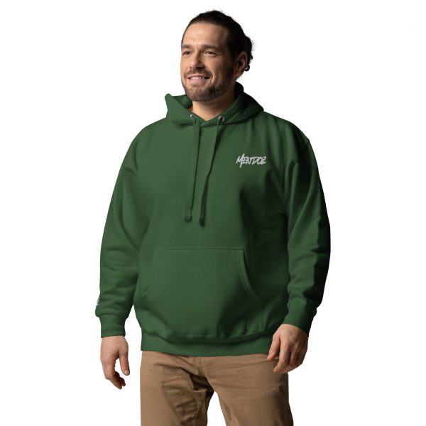 Sweat à Capuche Unisexe Brodé Mendoz white – Image 13